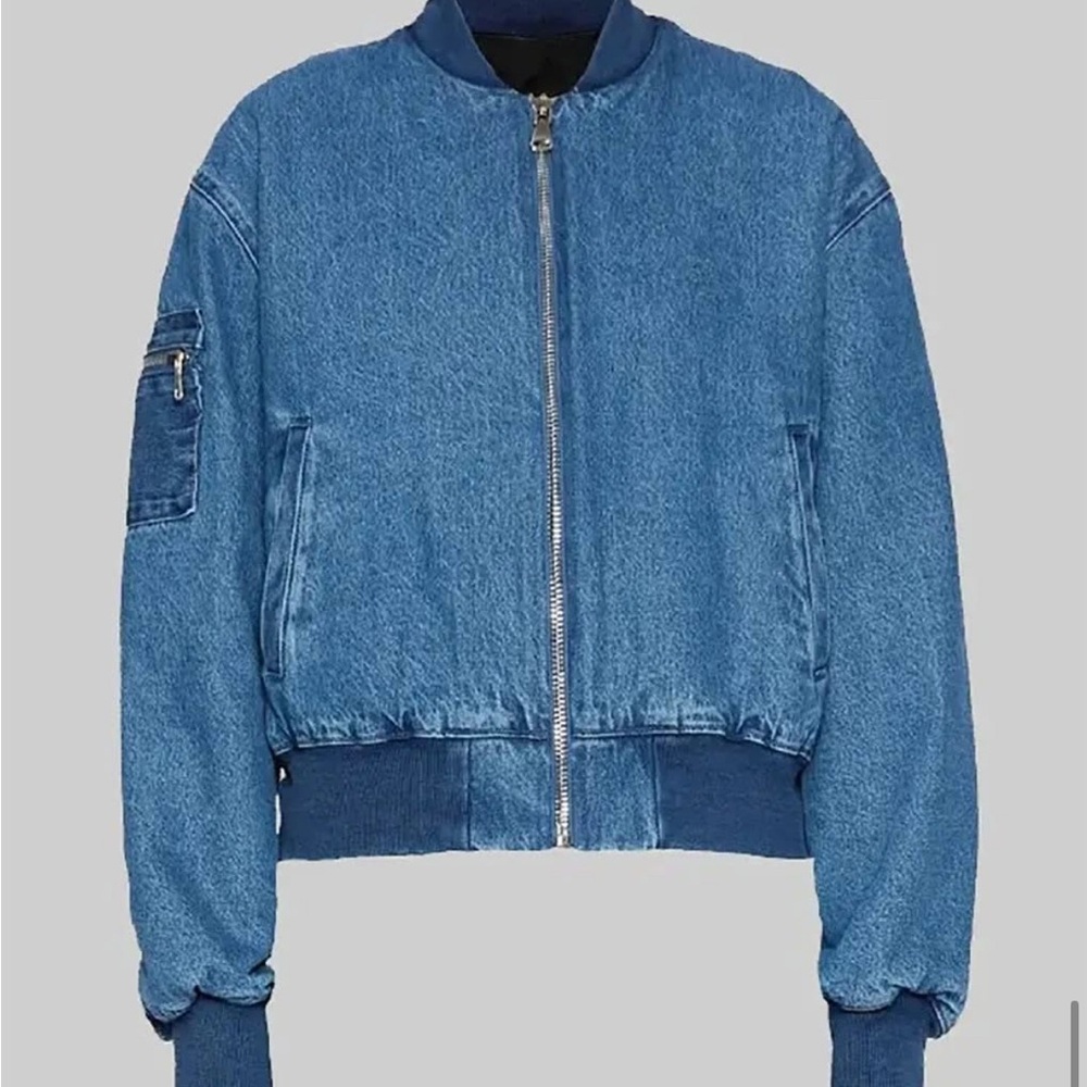 Denim Bomber Jacket from “Nobody Wants This” (Kristin Bell)
